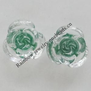 Resin Cabochons, No Hole Headwear & Costume Accessory, Flower 10mm, Sold by Bag