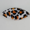 Watermark Acrylic Beads, Horse Eye 44x20mm, Hole:1mm, Sold by Bag