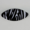 Watermark Acrylic Beads, Horse Eye 44x20mm, Hole:1mm, Sold by Bag