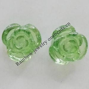 Resin Cabochons, No Hole Headwear & Costume Accessory, Flower 12mm, Sold by Bag