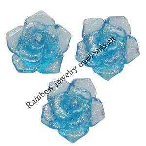 Resin Cabochons, No Hole Headwear & Costume Accessory, Flower 10mm, Sold by Bag