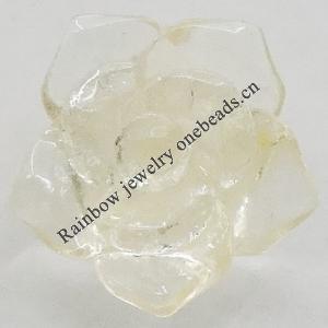 Resin Cabochons, No Hole Headwear & Costume Accessory, Flower 10mm, Sold by Bag