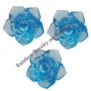 Resin Cabochons, No Hole Headwear & Costume Accessory, Flower 10mm, Sold by Bag