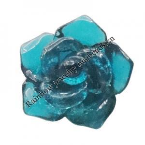 Resin Cabochons, No Hole Headwear & Costume Accessory, Flower 10mm, Sold by Bag