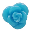 Resin Cabochons, No Hole Headwear & Costume Accessory, Flower 14mm, Sold by Bag