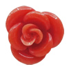 Resin Cabochons, No Hole Headwear & Costume Accessory, Flower 14mm, Sold by Bag