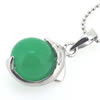 Sterling Silver Pendant/Charm,  platina plating with Jade, 19x11mm, Sold by PC
