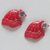 Resin Cabochons, No Hole Headwear & Costume Accessory, Cap with Acrylic Zircon 9mm, Sold by Bag