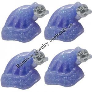 Resin Cabochons, No Hole Headwear & Costume Accessory, Cap with Acrylic Zircon 9mm, Sold by Bag