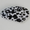 Watermark Acrylic Beads, 43x25mm, Hole:2mm, Sold by Bag