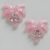 Resin Cabochons, No Hole Headwear & Costume Accessory, Tree with Acrylic Zircon 10mm, Sold by Bag