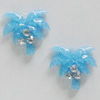 Resin Cabochons, No Hole Headwear & Costume Accessory, Tree with Acrylic Zircon 10mm, Sold by Bag