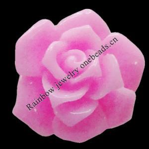 Resin Cabochons, No Hole Headwear & Costume Accessory, Flower 19mm, Sold by Bag