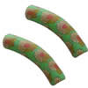 Fimo Beads Tube, 9x36mm hole: 3mm,Sold by 14-inch Strand