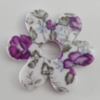 Watermark Acrylic Beads, Hollow Flower 26mm,6mm, Hole:0.5mm, Sold by Bag