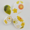 Watermark Acrylic Beads, Butterfly 35x45mm, Hole:2mm, Sold by Bag