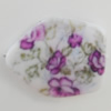 Watermark Acrylic Beads, 36x30mm, Hole:2mm, Sold by Bag