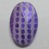 Punctate Acrylic Beads, Faceted Flat Oval 24x16mm, Hole:2mm, Sold by bag
