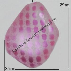 Punctate Acrylic Beads, 29x25mm, Hole:3mm, Sold by bag
