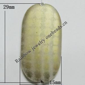 Punctate Acrylic Beads, Flat Oval 29x15mm, Hole:1mm, Sold by bag