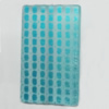 Punctate Acrylic Beads, Rectangle 39x24mm, Hole:2.5mm, Sold by bag