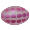 Punctate Acrylic Beads, Oval 17x12mm, Hole:2mm, Sold by bag