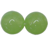 Imitate Jade,Painted Acrylic Beads, Round 18mm Hole:1mm, Sold by Bag