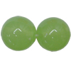 Imitate Jade,Painted Acrylic Beads, Round 22mm Hole:1mm, Sold by Bag