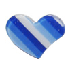 Resin Cabochons, No Hole Headwear & Costume Accessory, Heart 20x23mm, Sold by Bag