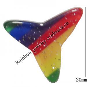 Resin Cabochons, No Hole Headwear & Costume Accessory, Heart 20mm, Sold by Bag