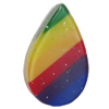 Resin Cabochons, No Hole Headwear & Costume Accessory, Teardrop 22x14mm, Sold by Bag