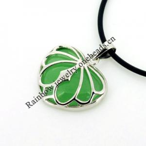 Sterling Silver Pendant/Charm,  platina plating with Jade, Animal 26x22mm, Sold by PC