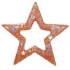 Resin Pendant, Hollow Star 40mm Hole:1mm, Sold by Bag