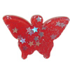 Resin Cabochons, No Hole Headwear & Costume Accessory, Butterfly 33x23mm, Sold by Bag