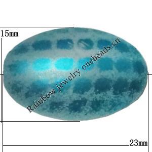 Punctate Acrylic Beads, Oval 23x15mm, Hole:3mm, Sold by bag