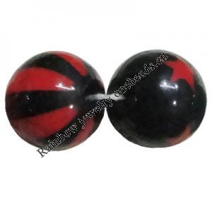 Handmade Solid Acrylic Beads, Round 16mm, Sold by Bag