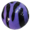 Painted Spray-paint Stripe Acrylic Beads, Round 16mm Hole:2mm, Sold by Bag