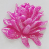 Resin Cabochons, No Hole Headwear & Costume Accessory, Flower 23mm, Sold by Bag