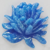 Resin Cabochons, No Hole Headwear & Costume Accessory, Flower 23mm, Sold by Bag