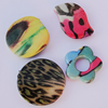 Watermark Acrylic Beads, Mix Style & Mix Color 20mm-25mm, Sold by Bag