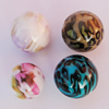 Watermark Acrylic Beads, Mix Style & Mix Color 14mm-28mm, Sold by Bag