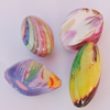 Watermark Acrylic Beads, Mix Style & Mix Color 23x15mm-30x13mm, Sold by Bag