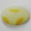 Spray-Painted Acrylic Beads, Flat Oval 29x19mm  Sold by Bag