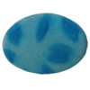 Spray-Painted Acrylic Beads, Flat Oval 35x25mm  Sold by Bag