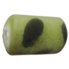 Spray-Painted Acrylic Beads, Tube 19x12mm  Sold by Bag