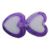 Acrylic Beads, Heart 8x8mm Hole:2mm, Sold by Bag