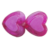 Acrylic Beads, Heart 8x8mm Hole:2mm, Sold by Bag