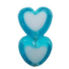 Acrylic Beads, Heart 8x8mm Hole:2mm, Sold by Bag