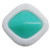 Painted Spray-paint Stripe Acrylic Beads, Diamond 22x20mm Hole:2mm, Sold by Bag