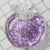 Acrylic Pendant With Colorful Powder, Apple 45x40mm Hole:3mm, Sold by Bag